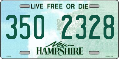 NH license plate 3502328