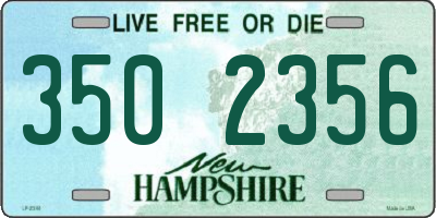 NH license plate 3502356