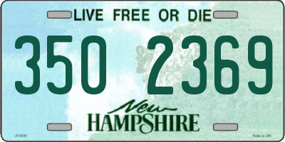NH license plate 3502369