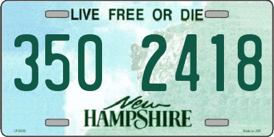 NH license plate 3502418