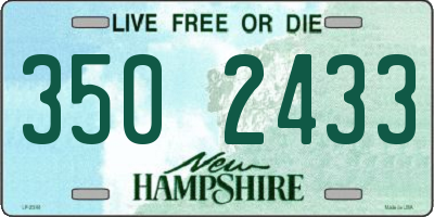 NH license plate 3502433