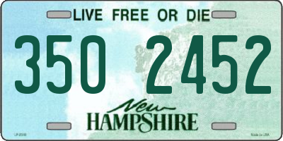 NH license plate 3502452