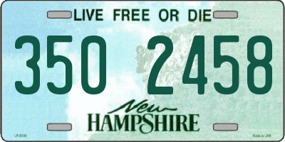 NH license plate 3502458
