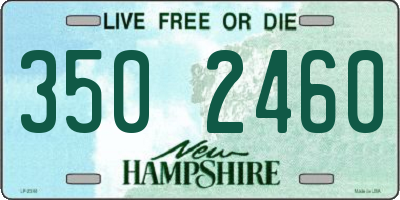 NH license plate 3502460