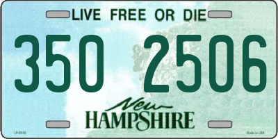 NH license plate 3502506
