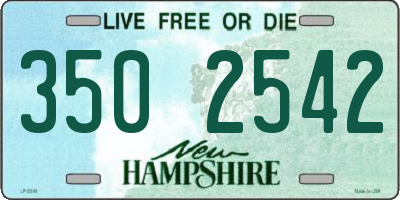 NH license plate 3502542