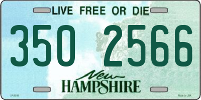 NH license plate 3502566