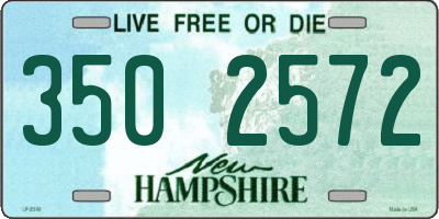 NH license plate 3502572