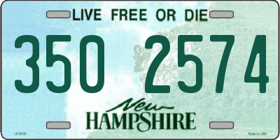 NH license plate 3502574
