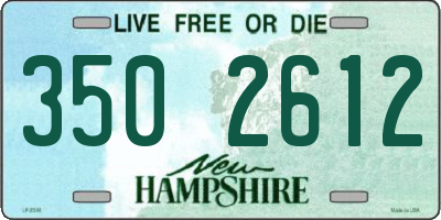 NH license plate 3502612