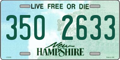 NH license plate 3502633