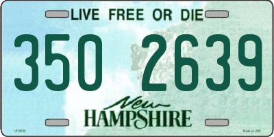 NH license plate 3502639