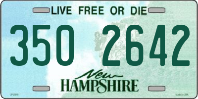 NH license plate 3502642
