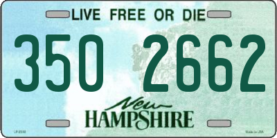 NH license plate 3502662