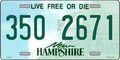 NH license plate 3502671
