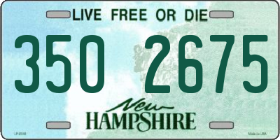 NH license plate 3502675