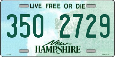 NH license plate 3502729