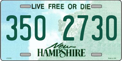 NH license plate 3502730