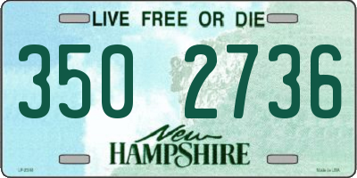 NH license plate 3502736