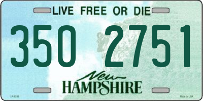 NH license plate 3502751