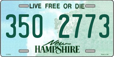 NH license plate 3502773