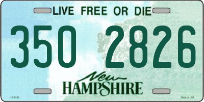 NH license plate 3502826