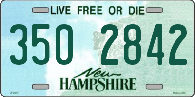 NH license plate 3502842