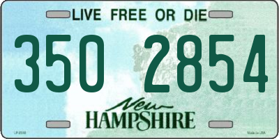 NH license plate 3502854