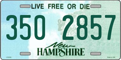NH license plate 3502857