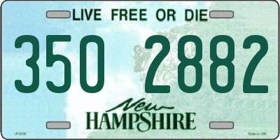 NH license plate 3502882