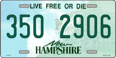 NH license plate 3502906