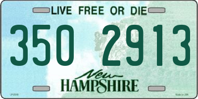 NH license plate 3502913