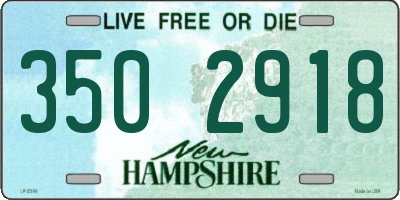 NH license plate 3502918