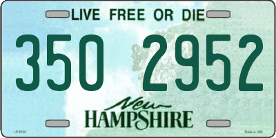 NH license plate 3502952