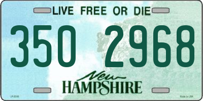 NH license plate 3502968