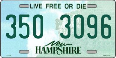 NH license plate 3503096