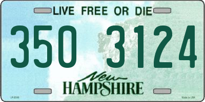 NH license plate 3503124