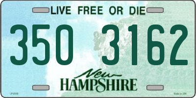 NH license plate 3503162