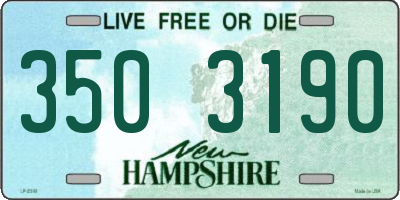 NH license plate 3503190