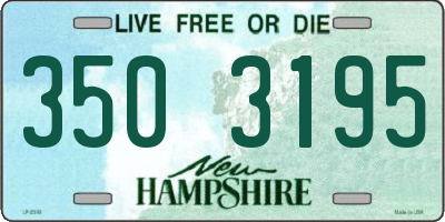 NH license plate 3503195