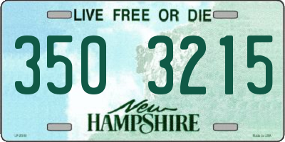 NH license plate 3503215