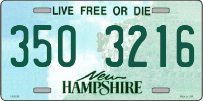 NH license plate 3503216
