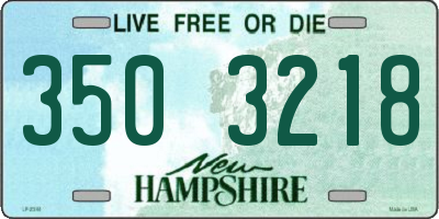 NH license plate 3503218