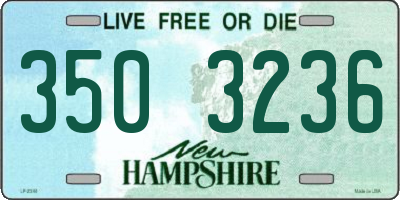 NH license plate 3503236