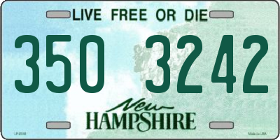 NH license plate 3503242