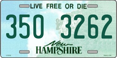 NH license plate 3503262