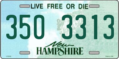 NH license plate 3503313