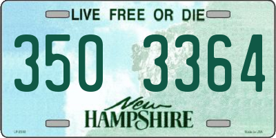 NH license plate 3503364