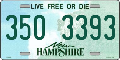 NH license plate 3503393