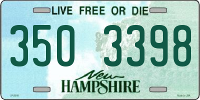 NH license plate 3503398